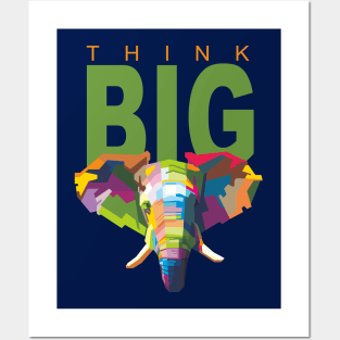 Elephant in WPAP 2 Posters and Art